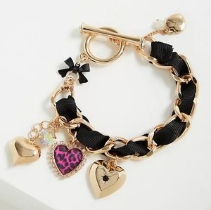 Torrid Betsey Johnson Heart Charm Bracelet